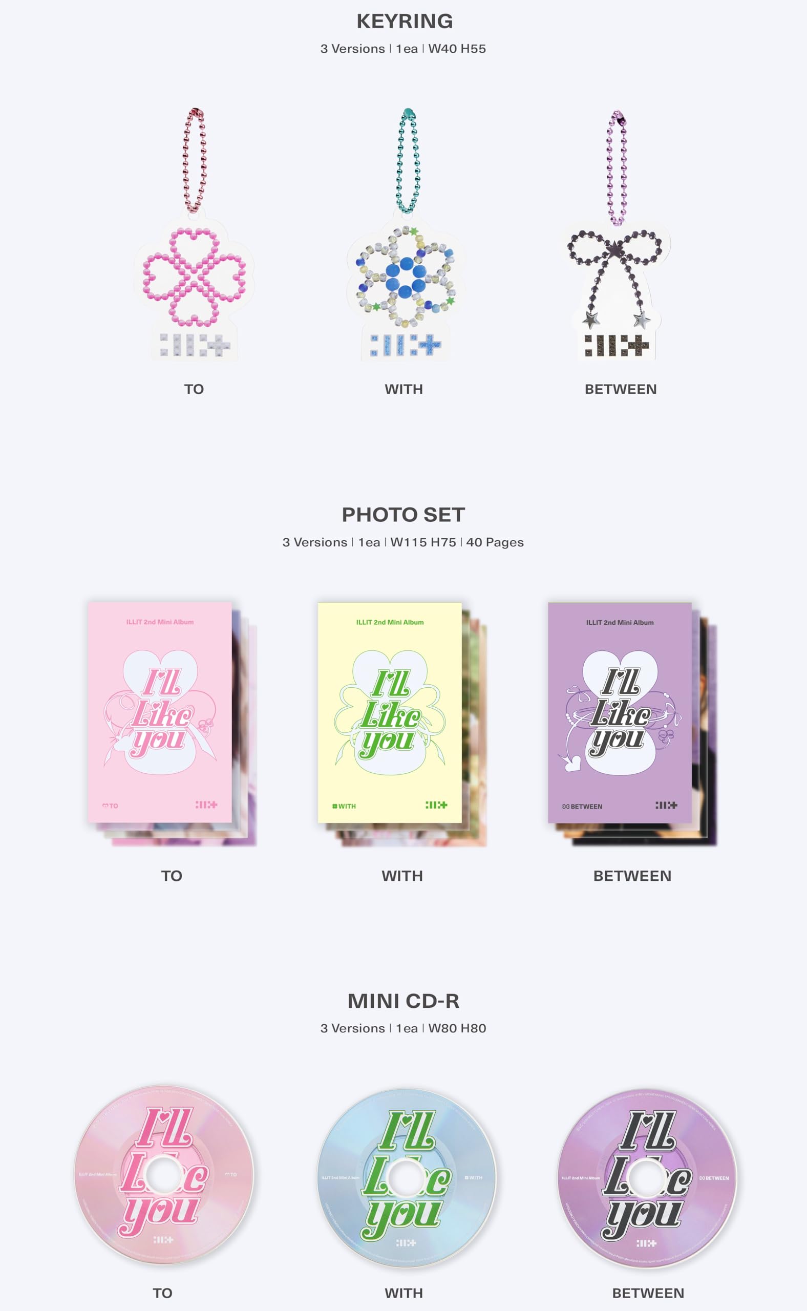 Amazon.com: ILLIT 'I'LL LIKE YOU 2nd Mini Album GLLIT Ver with